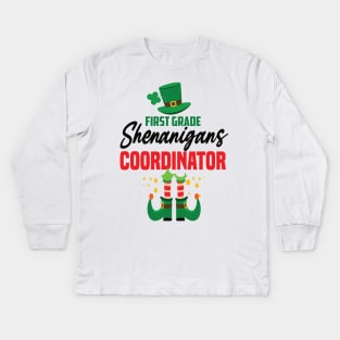 1st grade teacher St.patricks day gift Kids Long Sleeve T-Shirt